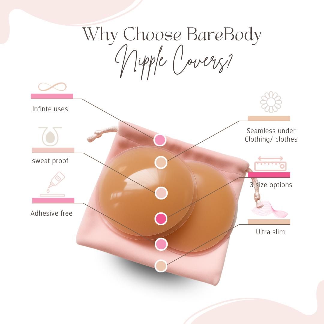 Non-adhesive nipple covers