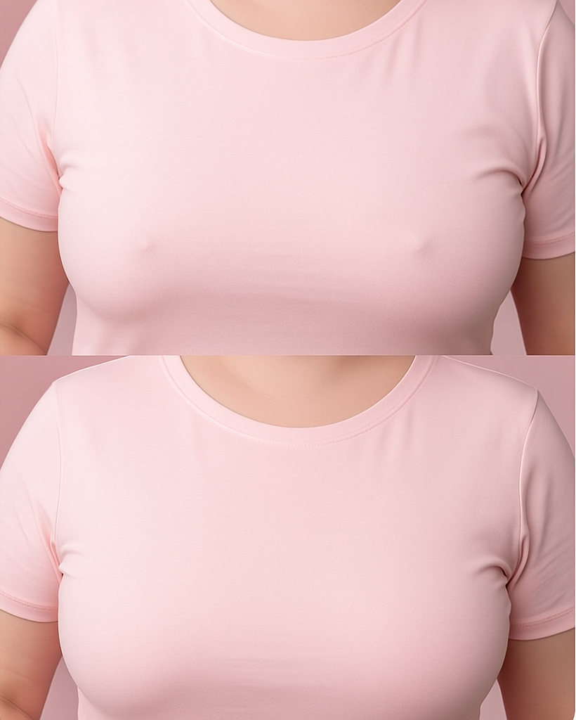 Non-adhesive nipple covers