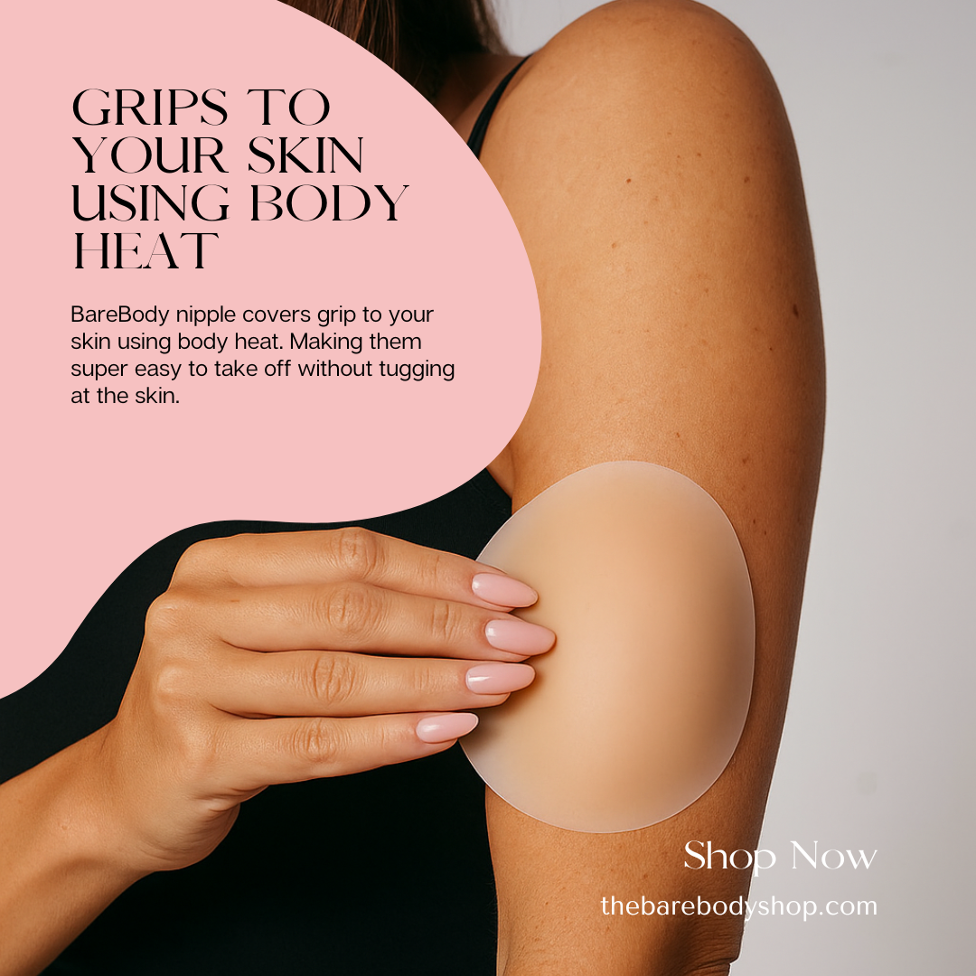 Adhesive-Free Nipple Covers — Sweat-Proof, Ultra-Slim & Invisible